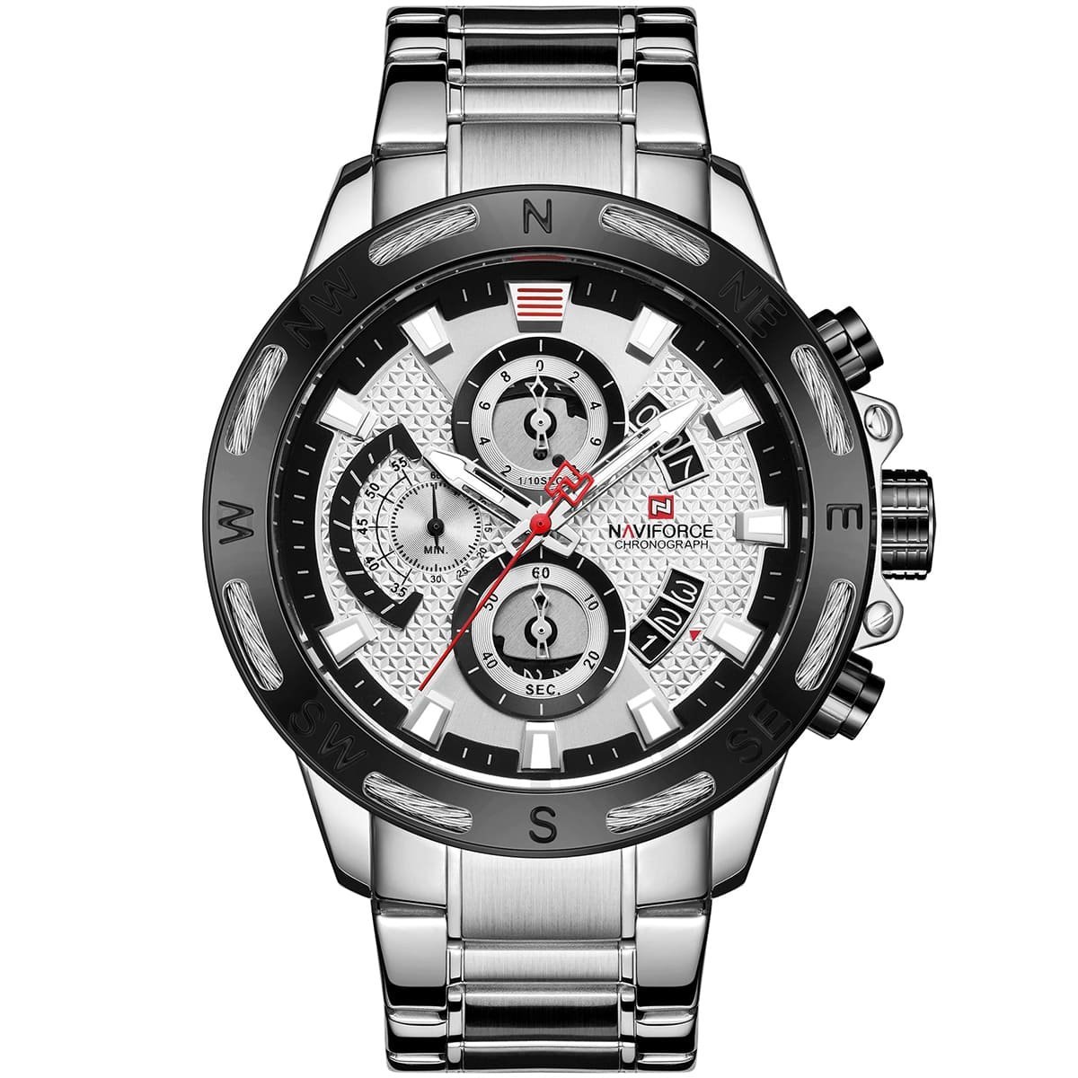 ساعة نافي فورس رجالي NF9165-S-W